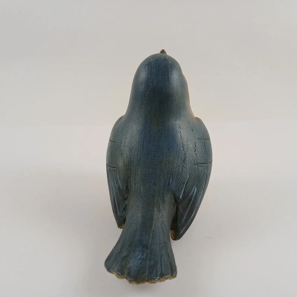 Lot Of 3 Tii Collections Resin Bird Figurine Robin Yellow Blue Brown Decor READ